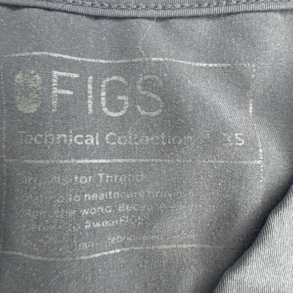 Figs Catarina Scrub Top Women’s XXS One-Pocket Charcoal Gray FW1000 Technical - Picture 3 of 6